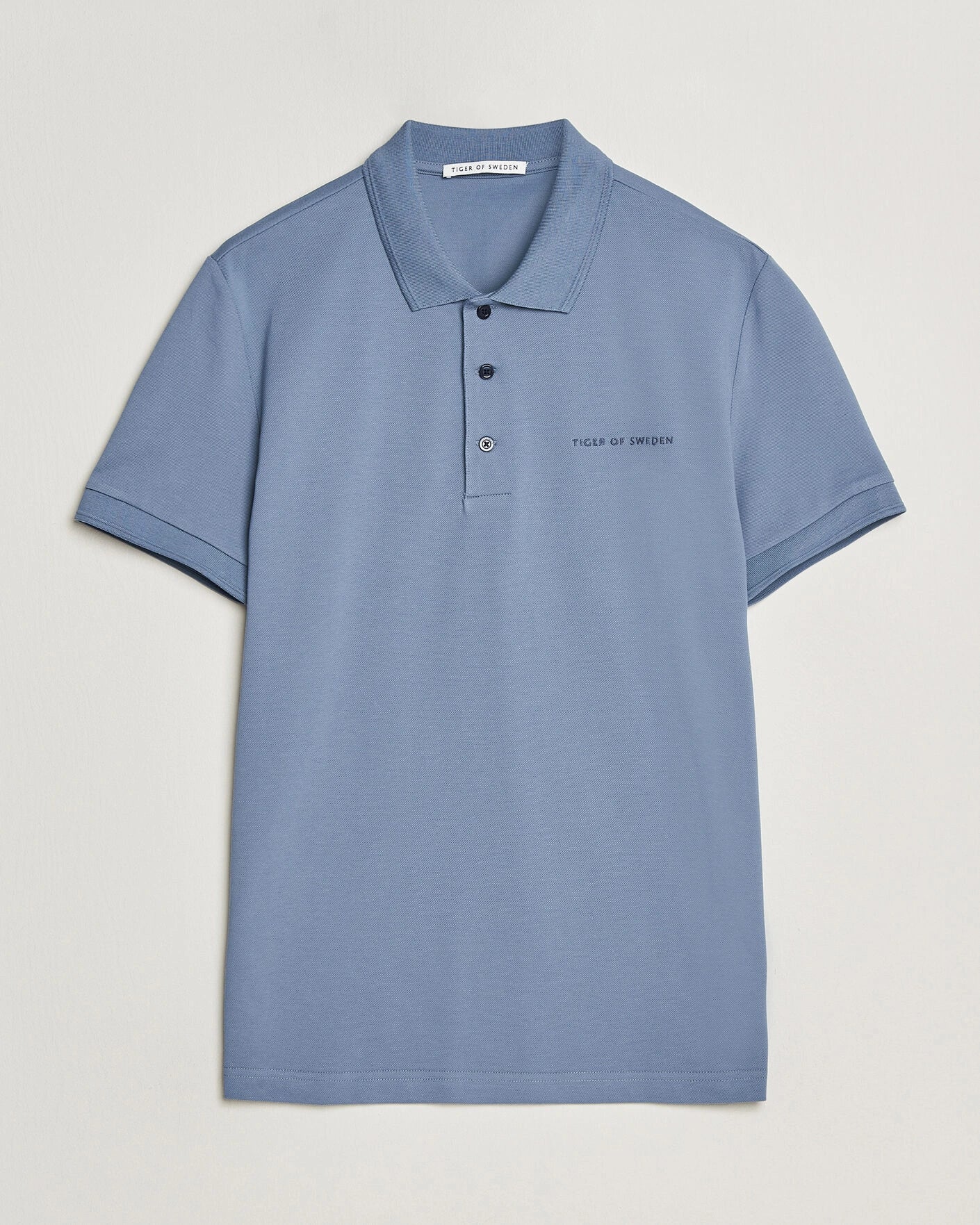 Tiger of Sweden | Polo en coton piqué "Darios" - Bleu