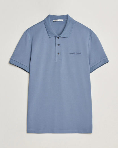 Tiger of Sweden | Polo en coton piqué "Darios" - Bleu