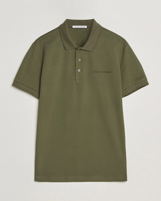 Tiger of Sweden | Polo en coton piqué "Darios" - Vert olive