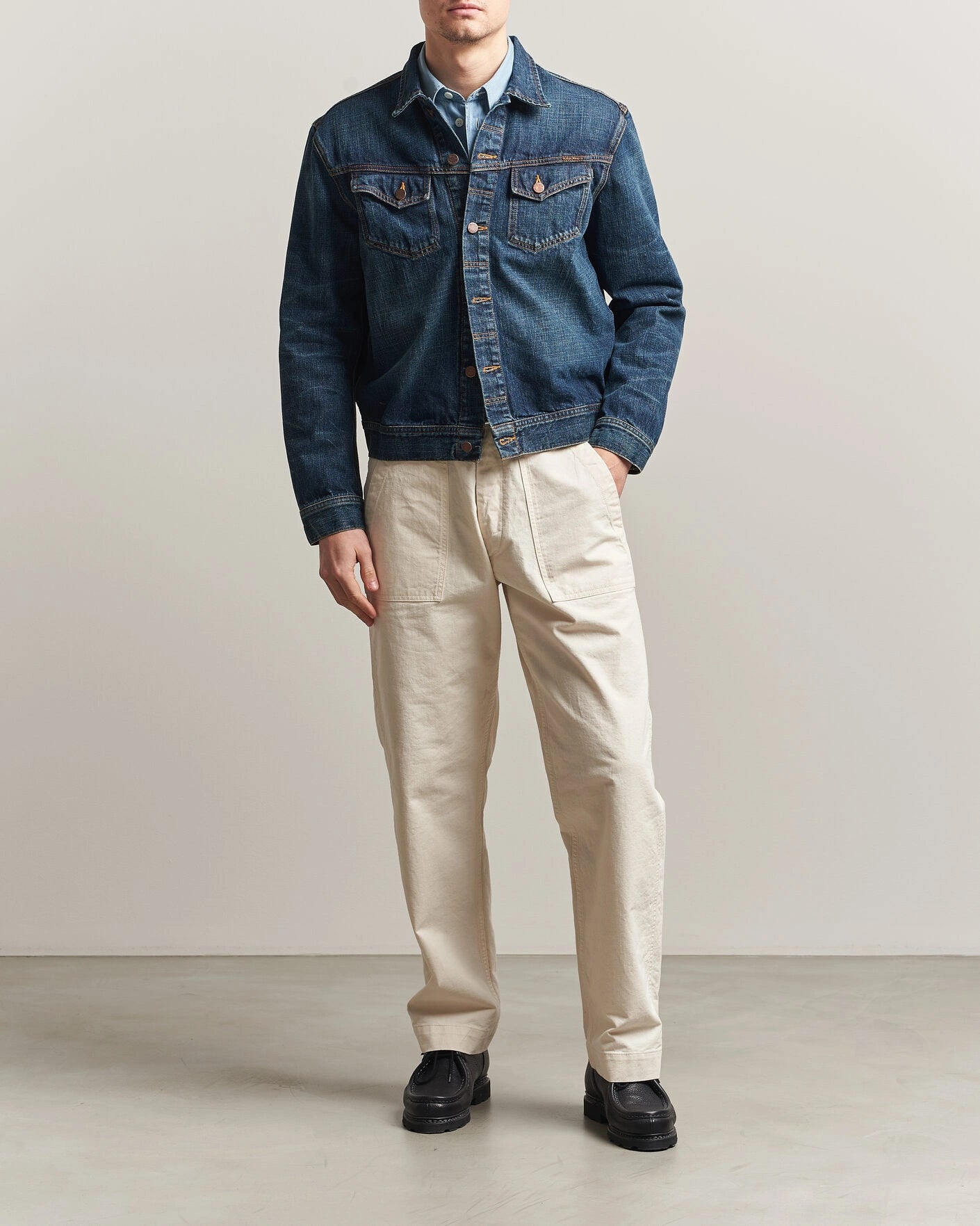 Nudie Jeans | Veste en jean ''Conny'' - Bleu effet usé