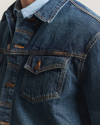 Nudie Jeans | Veste en jean ''Conny'' - Bleu effet usé