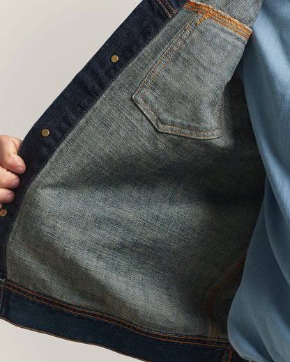 Nudie Jeans | Veste en jean ''Conny'' - Bleu effet usé