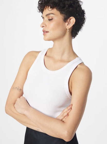 SAMSØE | Débardeur en maille côtelée Alexo - Blanc