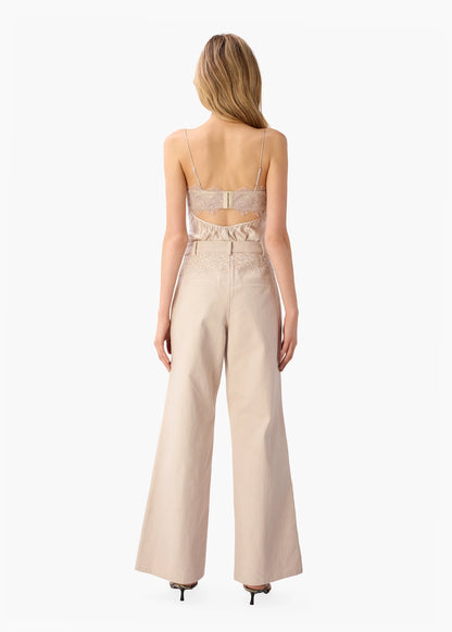 CAMI NYC | Le pantalon en denim bull ''Natali'' - crème
