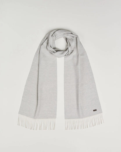 ETON | Écharpe en laine mérinos sergée -  gris clair