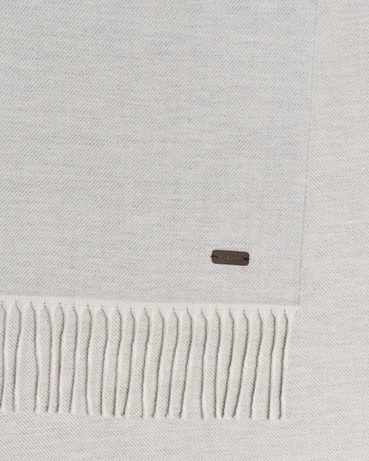 ETON | Écharpe en laine mérinos sergée -  gris clair
