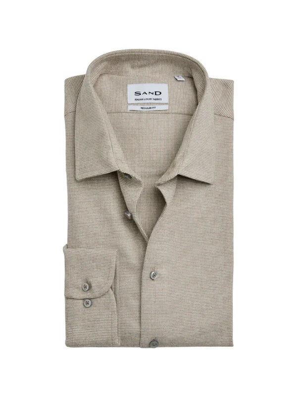 SAND Copenhagen | Chemise en flanelle avec motif «8283 State soft » - Beige