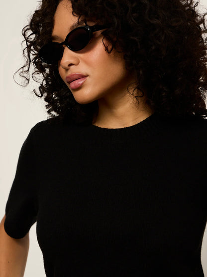 Sanctuary | T-Shirt en tricot 'Perfect Sweater' | Noir