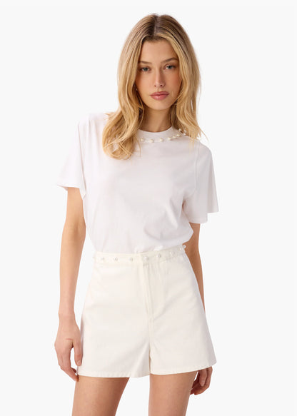 CAMI NYC | Short en denim "Mihal" - Blanc