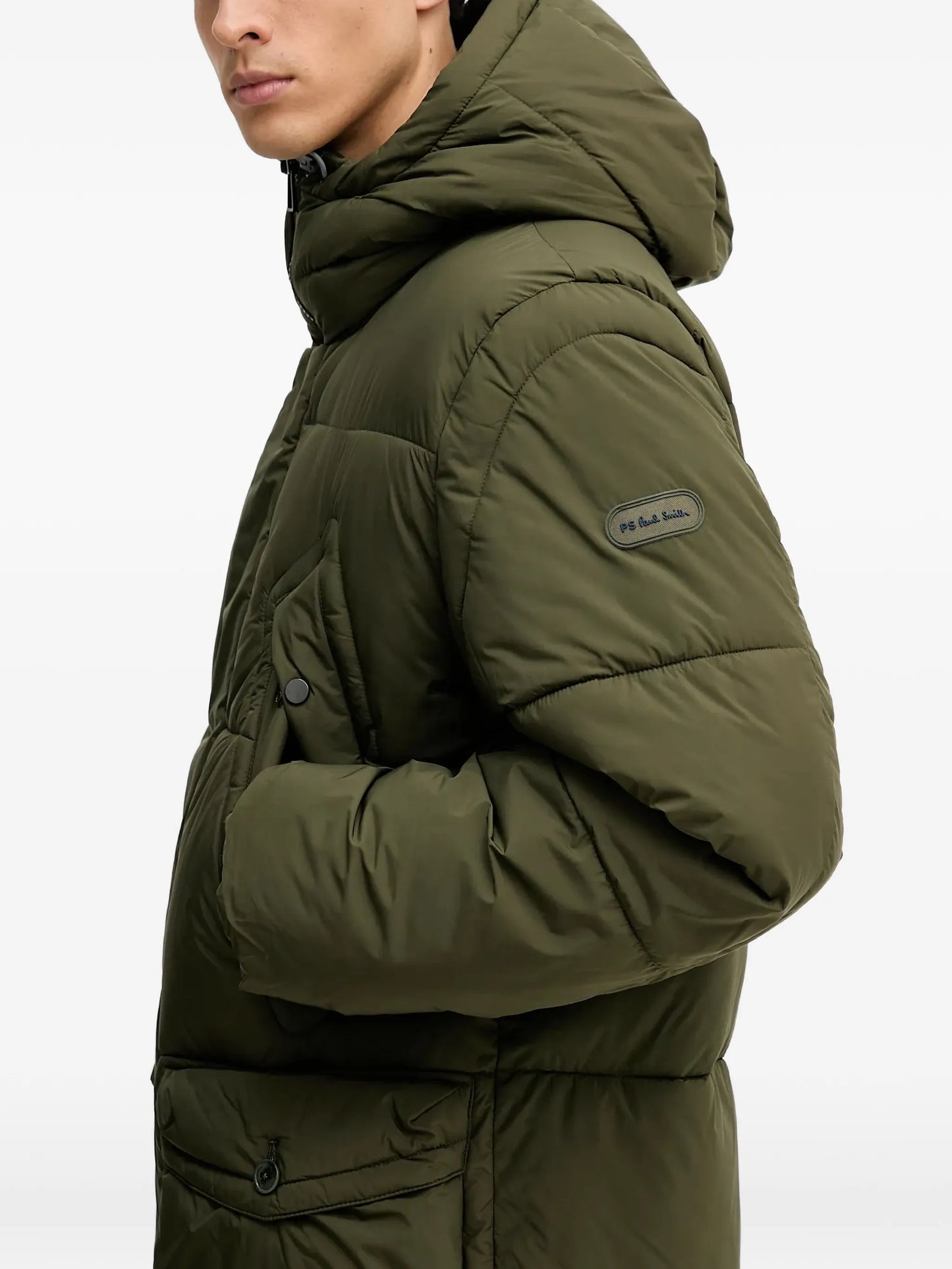 Paul Smith | Parka à capuche en fibre de duvet -  Vert forêt