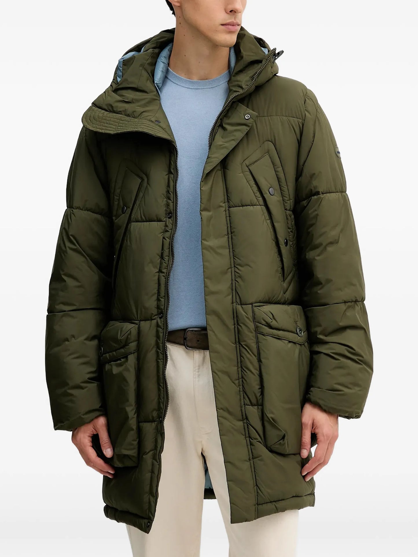 Paul Smith | Parka à capuche en fibre de duvet -  Vert forêt