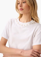 CAMI NYC | T-shirt court "Mattea" en coton- Blanc