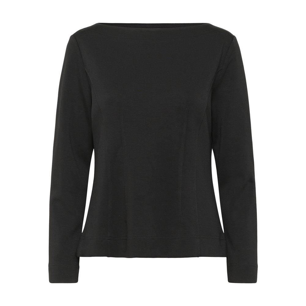 SOAKED IN LUXURY | Le pull à encolure bateau ''Marigold'' - Noir