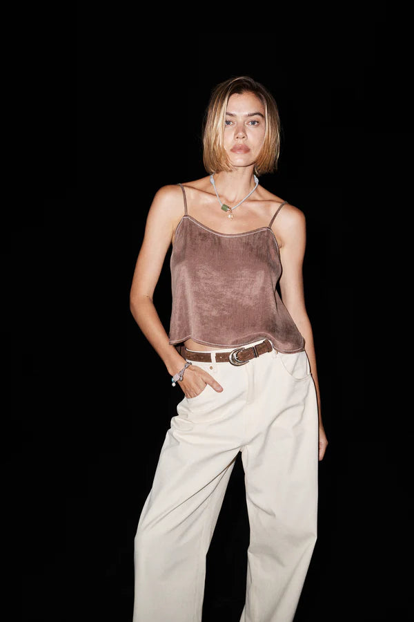 SANCIA | ceinture en cuir ''Vincent'' - Marron