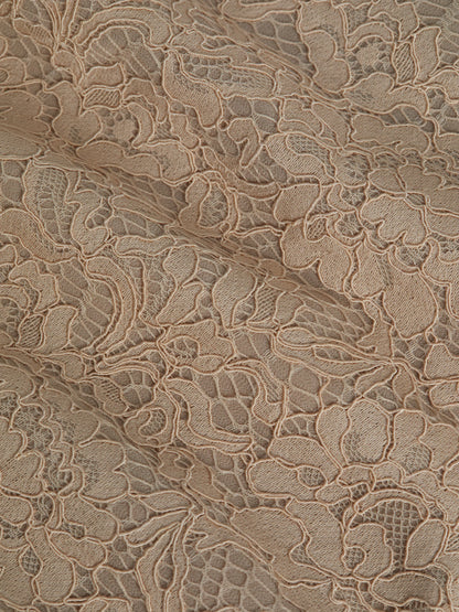 L'Agence | Jupe en dentelle "Royal Pencil" - Beige