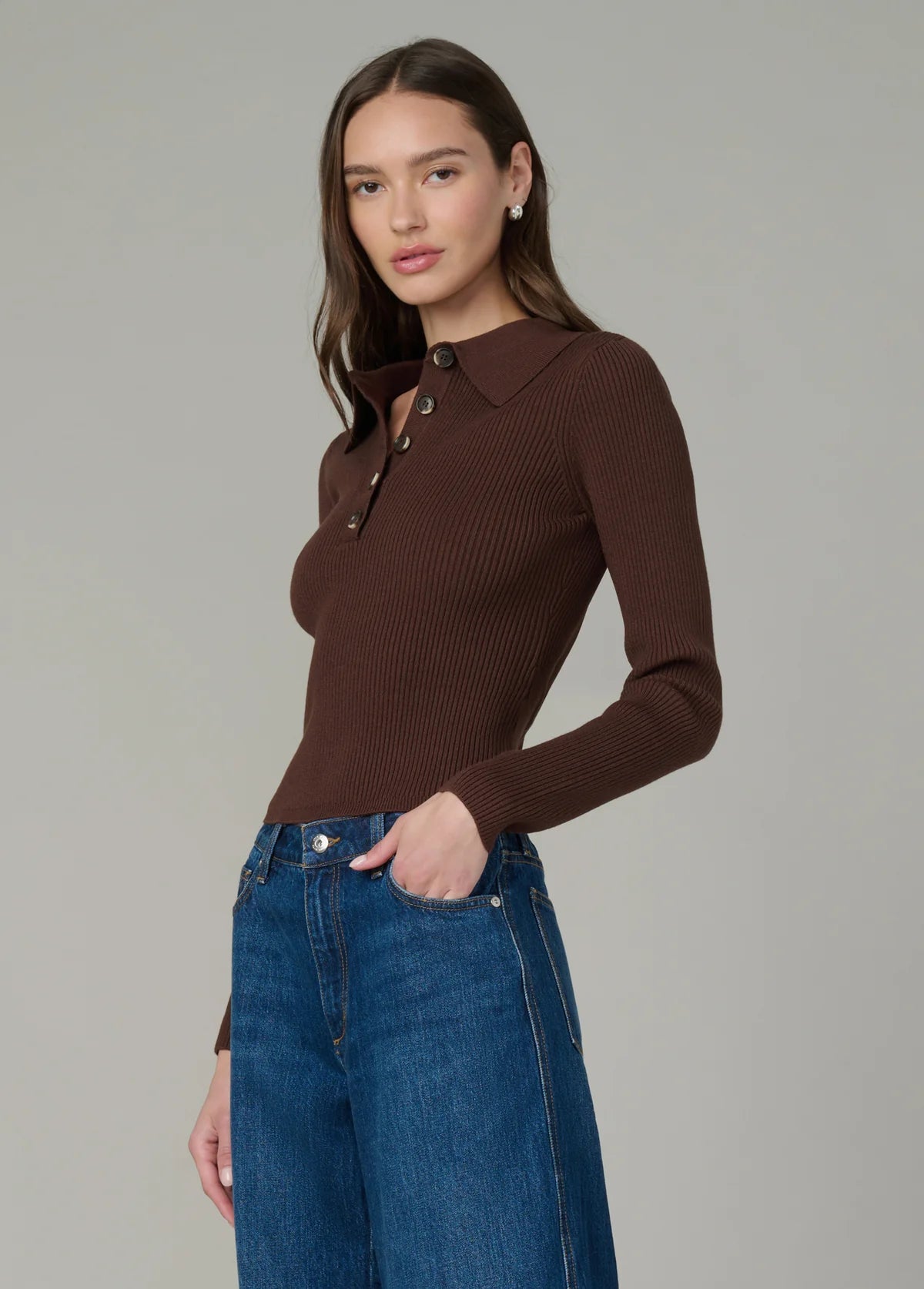 JOE'S - Polo "The Lisa" - Chocolat