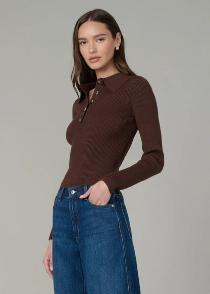 JOE'S - Polo "The Lisa" - Chocolat