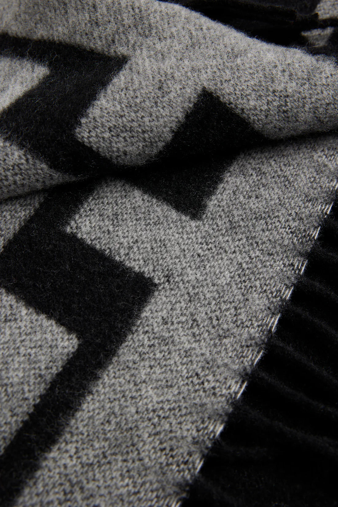 J.LINDEBERG | Écharpe double face Champ - Noir/Gris