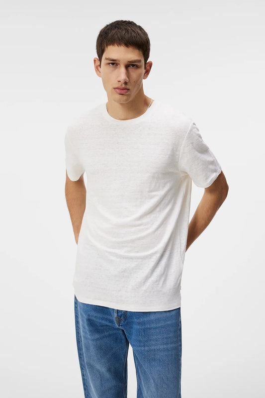J.Lindeberg - T-shirt en lin ''Coma'' - Blanc