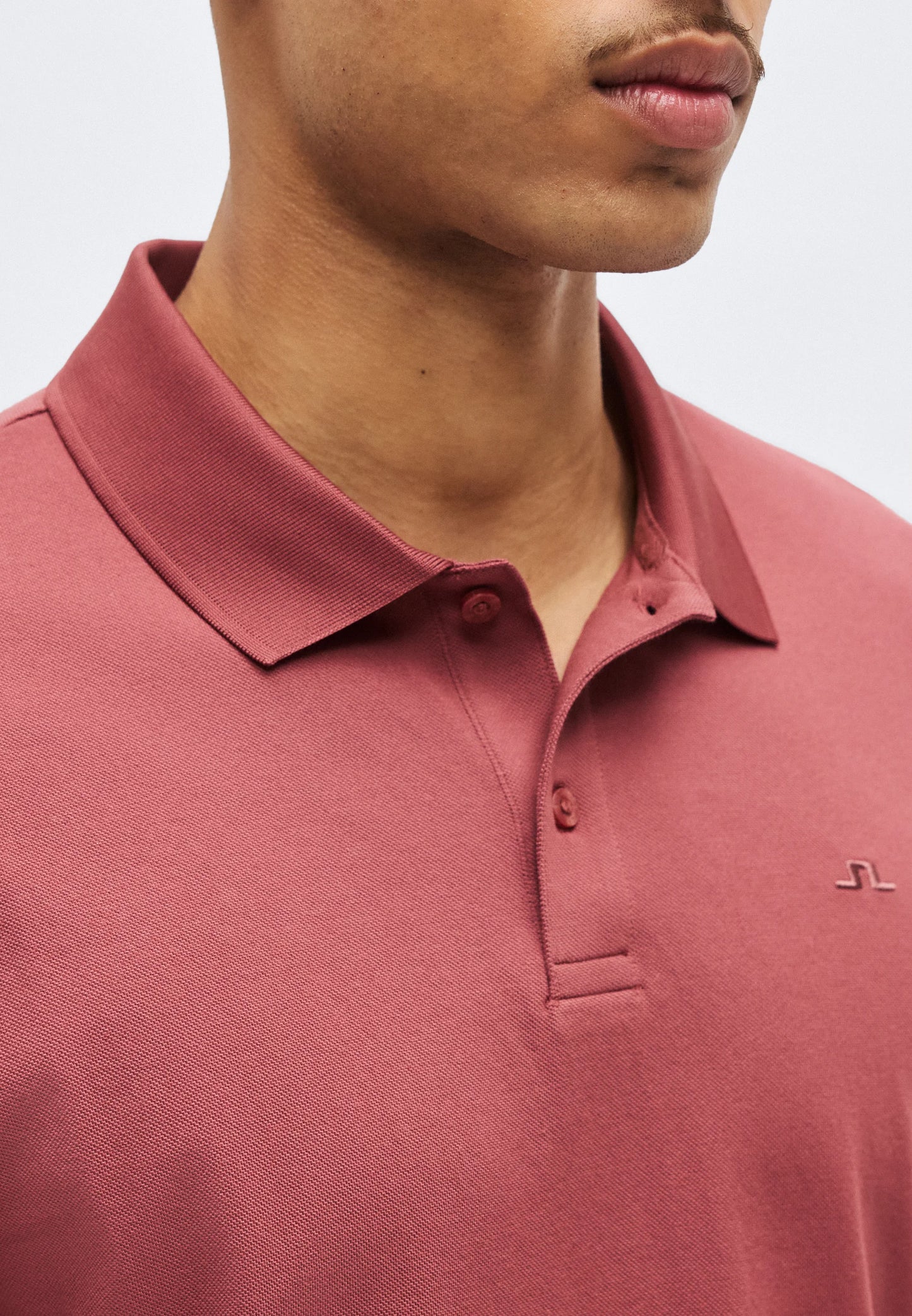 J.Lindeberg | Le polo ''Verse'' en coton piqué interlock - Rose foncé