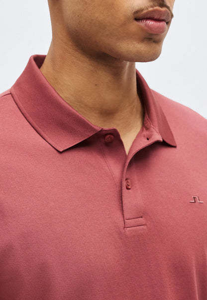 J.Lindeberg | Le polo ''Verse'' en coton piqué interlock - Rose foncé