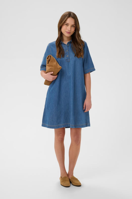 CULTURE | Robe en jean 'Winnie' |  Bleu