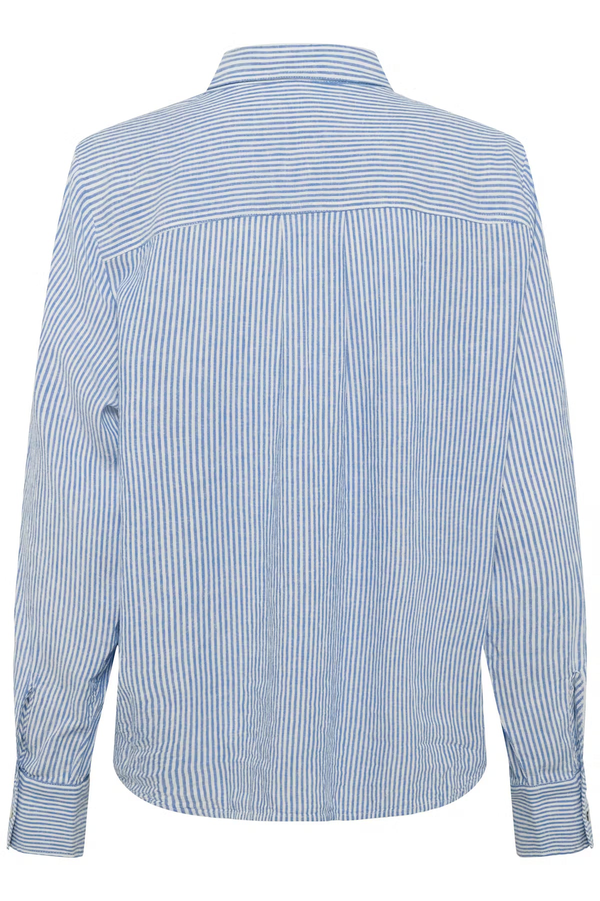SOAKED IN LUXURY | Chemise 'Aria' | Bleu et blanche