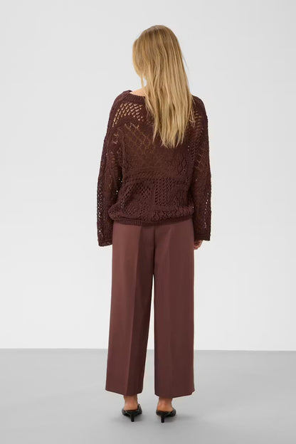 Soaked | Les pantalons "Corinne" | Marron pierre
