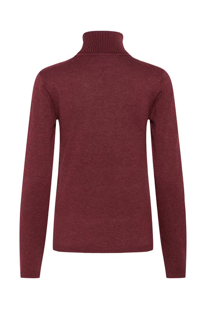 CULTURE | Pull à col roulé  ''Annemarie'' | Rouge