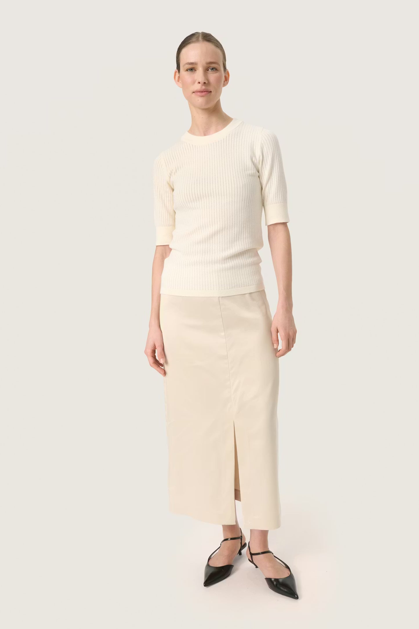 SOAKED IN LUXURY | Top 'Spina Tee' | Blanc