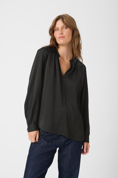 SOAKED IN LUXURY | Chemise "SLIoana" - Noire