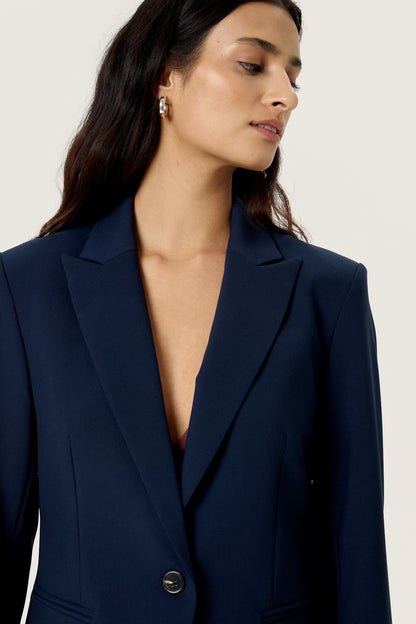 SOAKED IN LUXURY | Blazer court ''Corinne'' - Bleu marine