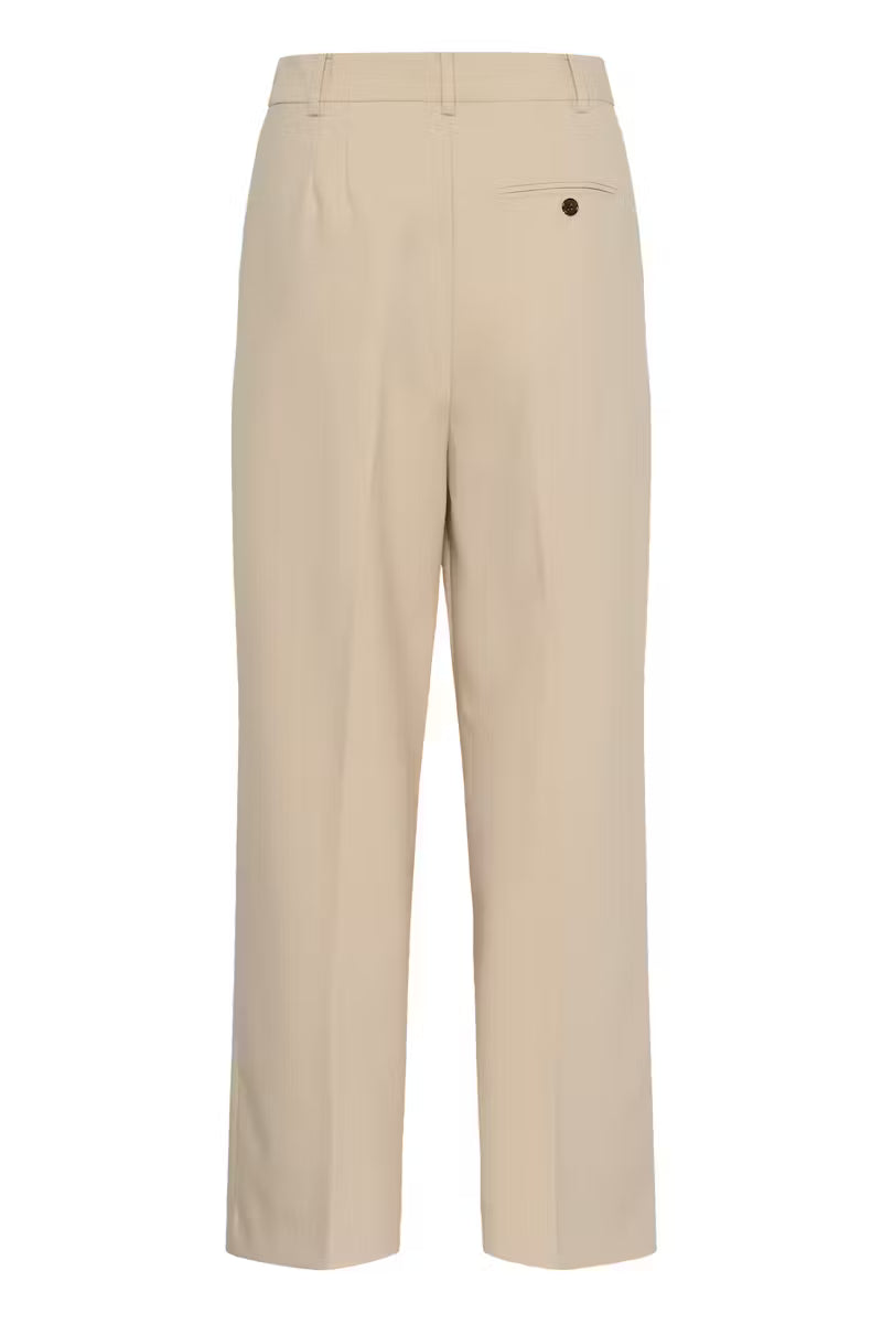 SOAKED IN LUXURY | Pantalons 'Corinne'| Greige