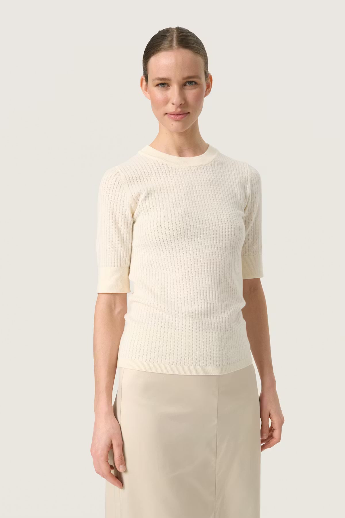 SOAKED IN LUXURY | Top 'Spina Tee' | Blanc