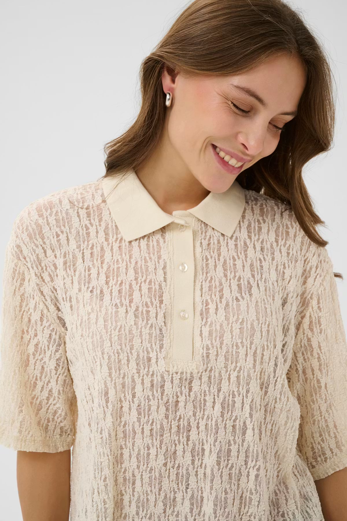 CULTURE | Polo 'Ukine' |  Crème