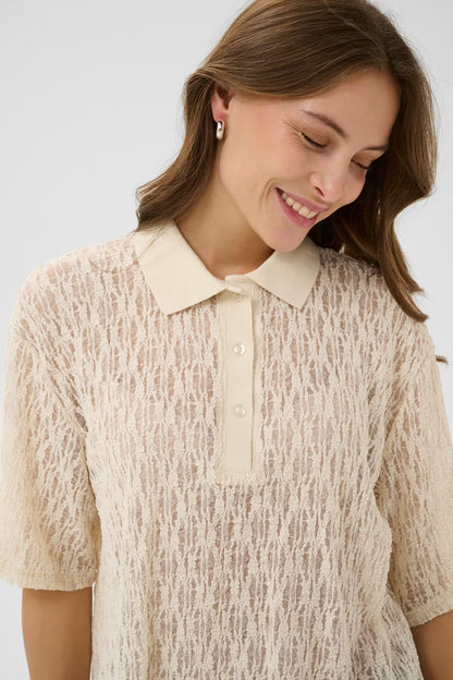 CULTURE | Polo 'Ukine' |  Crème