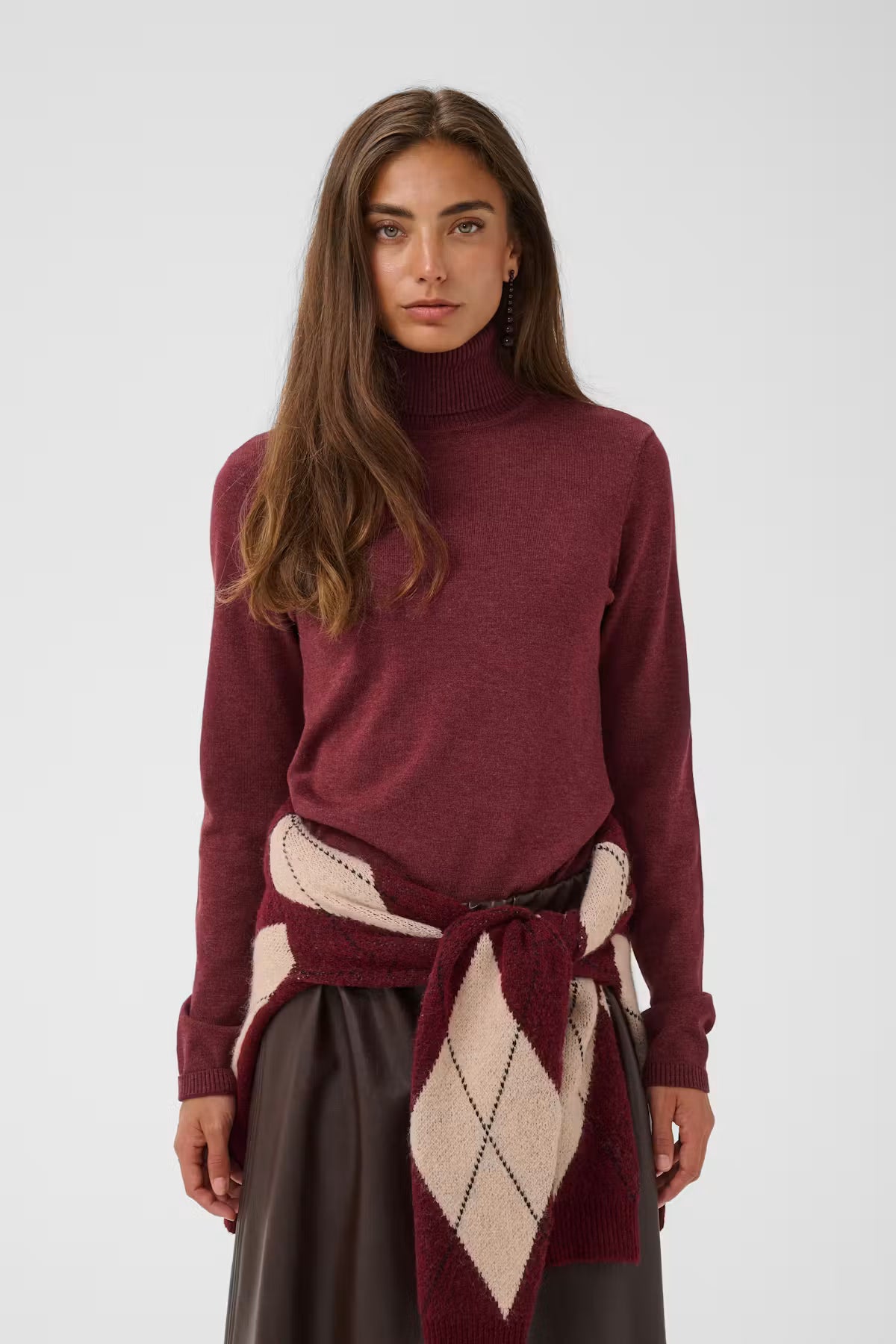 CULTURE | Pull à col roulé  ''Annemarie'' | Rouge