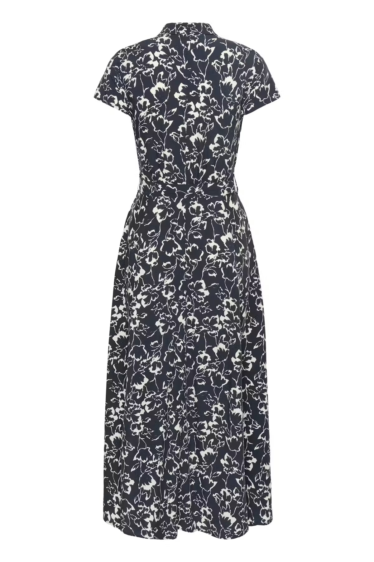 SOAKED IN LUXURY | Robe 'Arjana'| Bleu marine et blanc