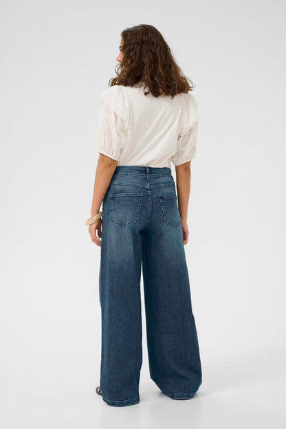 Culture | Jean ''CUtali''  jambes larges - Bleu vintage