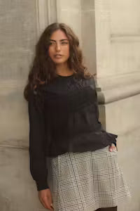 CULTURE | Jupe ''Birsen'' | Carreaux noirs