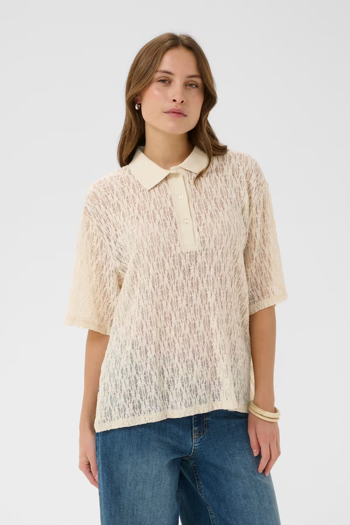 CULTURE | Polo 'Ukine' |  Crème