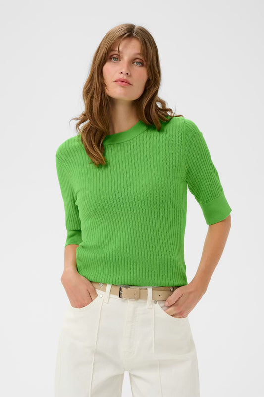 SOAKED IN LUXURY | Chandail 'Spina Tee' | Vert Lime