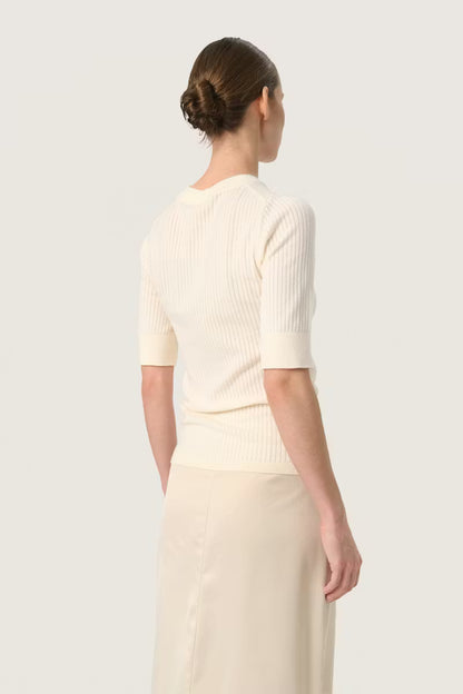 SOAKED IN LUXURY | Top 'Spina Tee' | Blanc