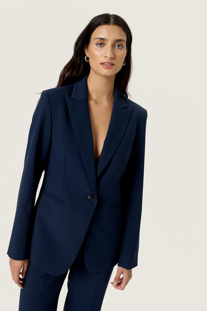 SOAKED IN LUXURY | Blazer court ''Corinne'' - Bleu marine