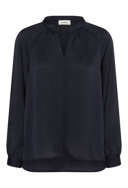 SOAKED IN LUXURY | Blazer court ''Corinne'' - Bleu marine