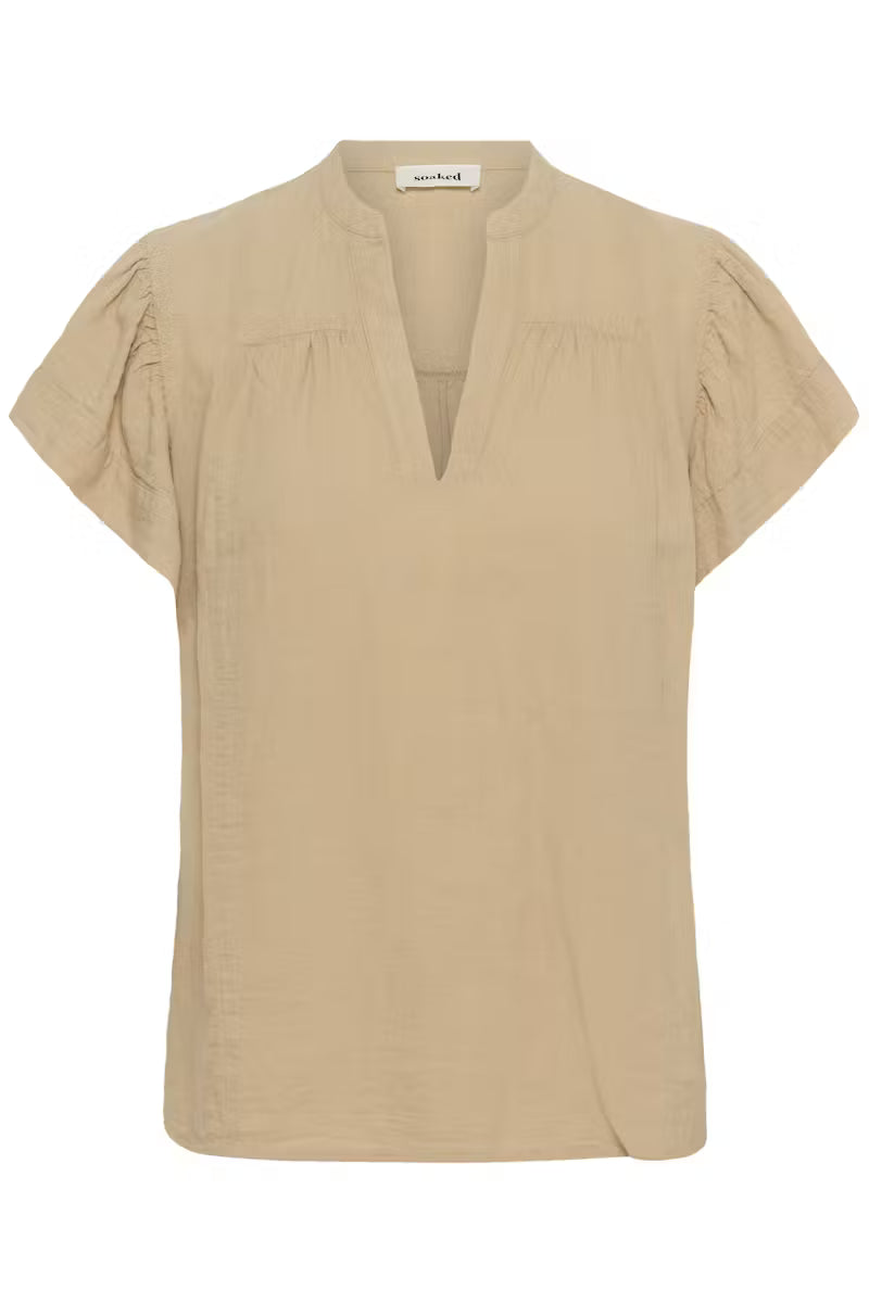 SOAKED IN LUXURY | Blouse 'Aria'| Tan