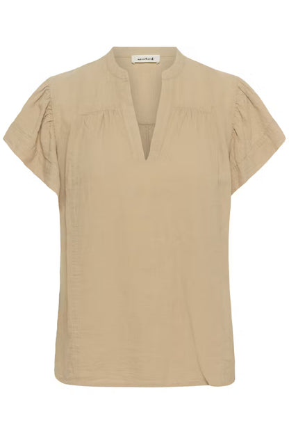 SOAKED IN LUXURY | Blouse 'Aria'| Tan