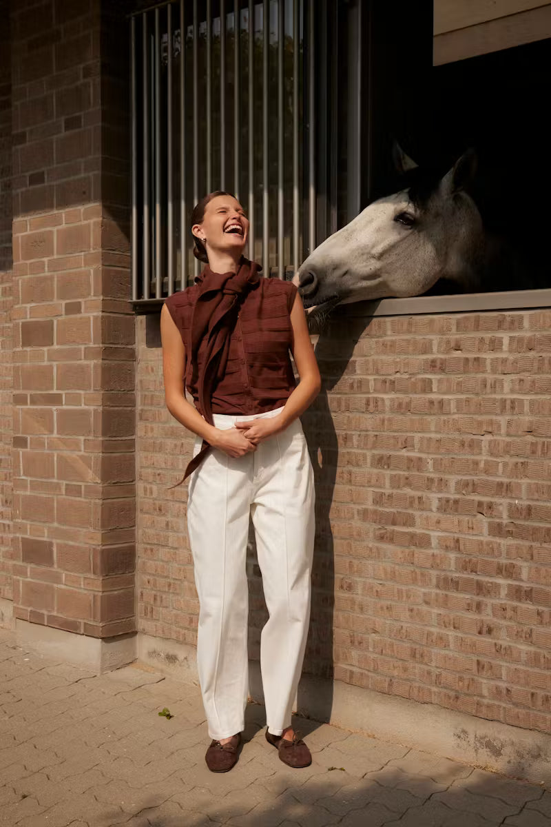 SOAKED IN LUXURY |Jean 'Rina Barrel'| Blanc