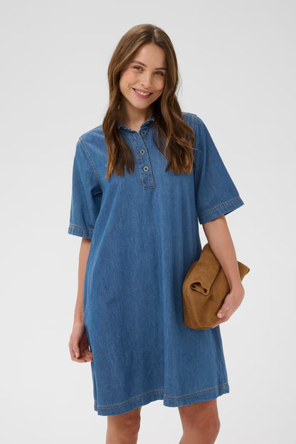 CULTURE | Robe en jean 'Winnie' |  Bleu