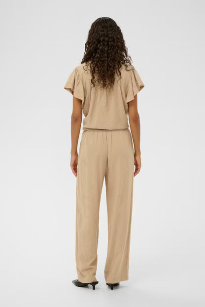 SOAKED IN LUXURY | Pantalons 'Aria'| Tan